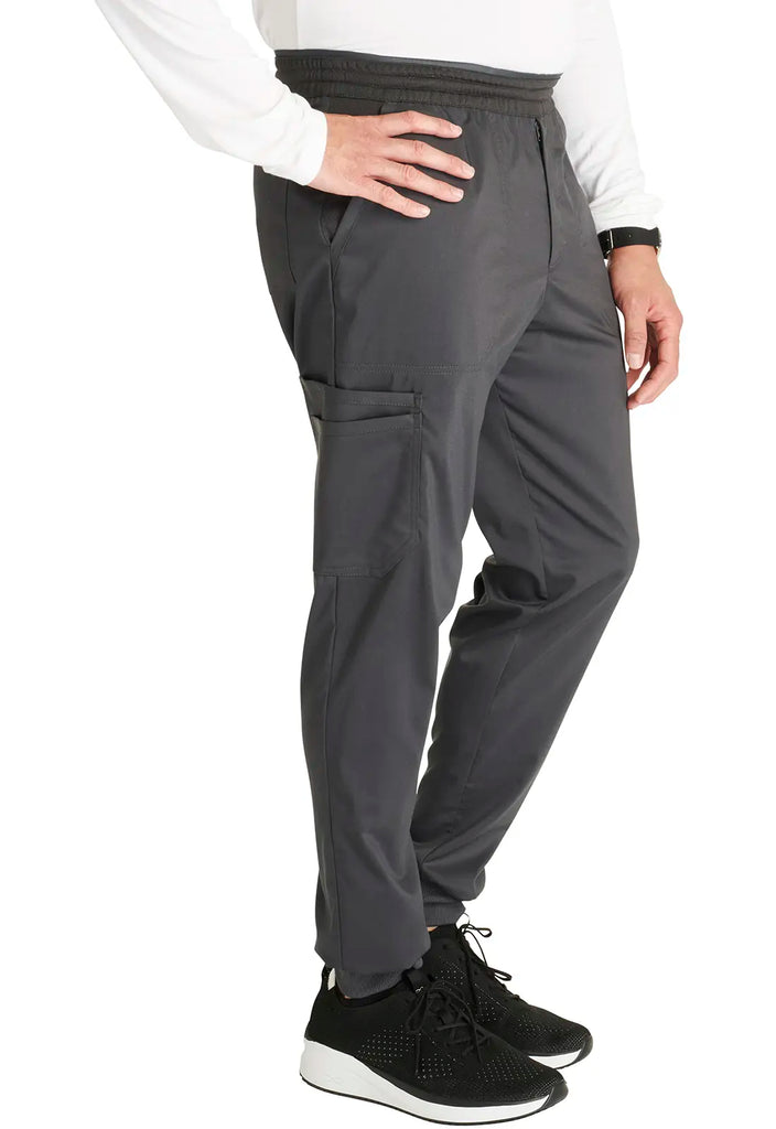 Cherokee Scrubs Men's Jogger Pewter | scrub-supply.com