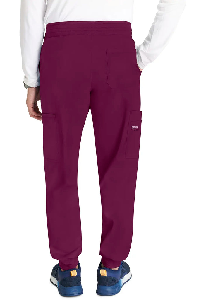 Cherokee Scrubs Men's Jogger Wine | scrub-supply.com