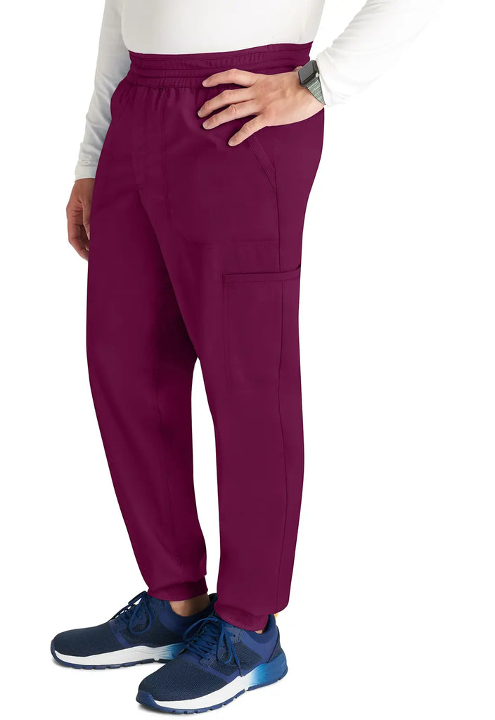 Cherokee Scrubs Men's Jogger Wine | scrub-supply.com