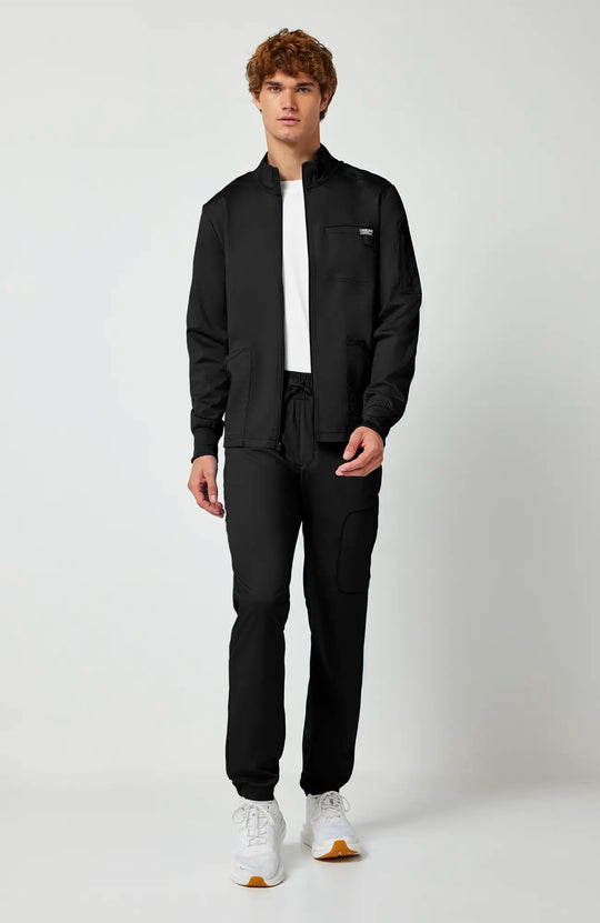 Cherokee Scrubs Men's Revolution Jacket Black | scrub-supply.com