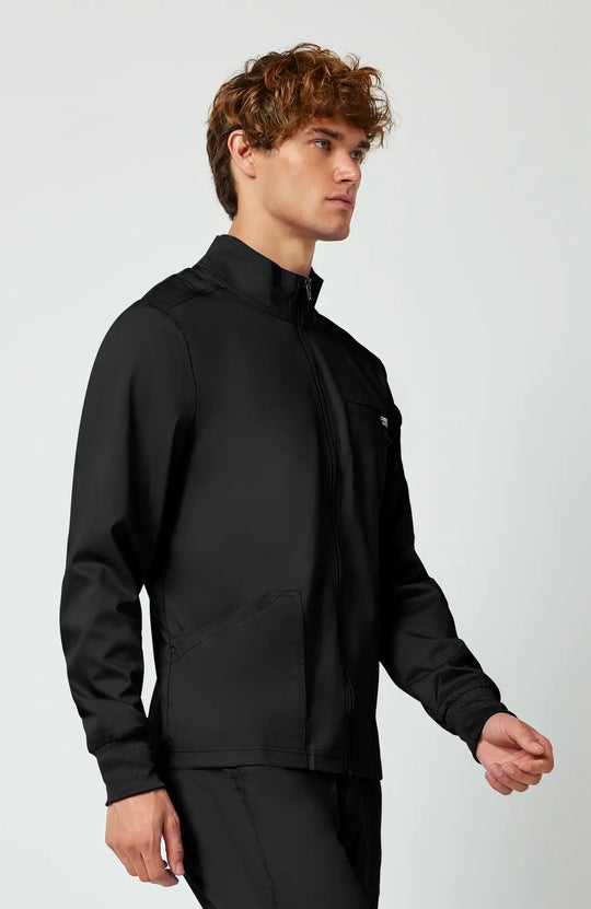 Cherokee Scrubs Men's Revolution Jacket Black | scrub-supply.com