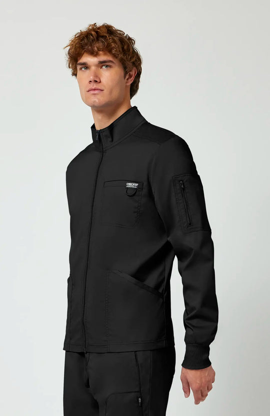 Cherokee Scrubs Men's Revolution Jacket Black | scrub-supply.com