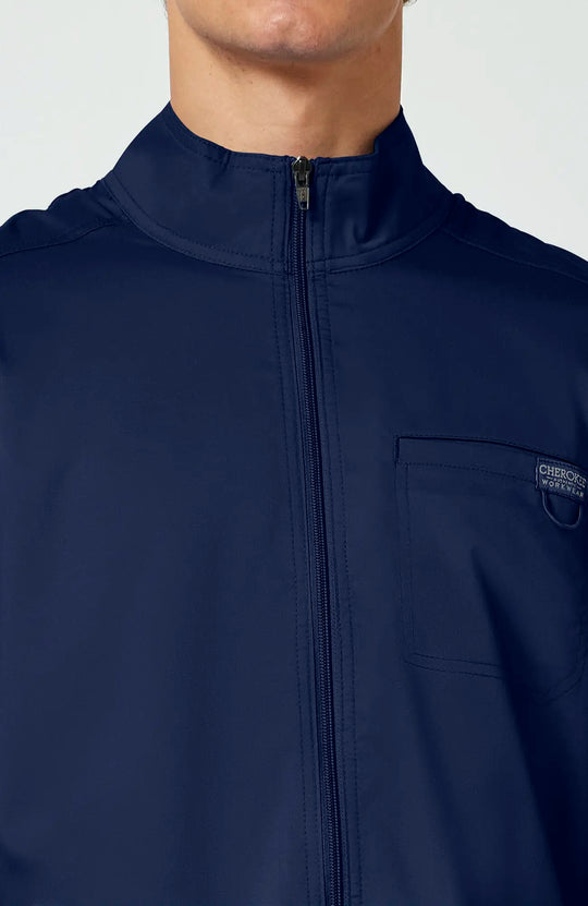 Cherokee Scrubs Men's Revolution Jacket Navy | scrub-supply.com