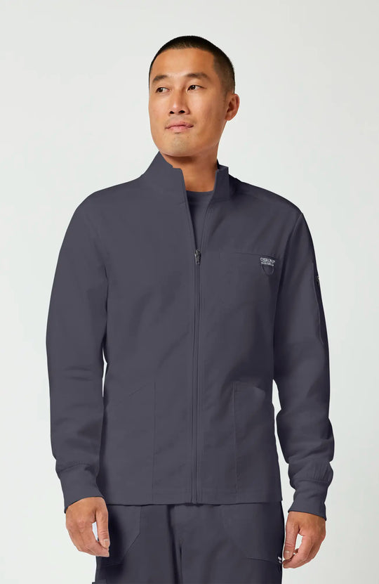 Cherokee Scrubs Men's Revolution Jacket Pewter | scrub-supply.com