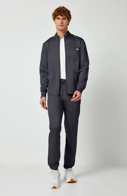 Cherokee Scrubs Men's Revolution Jacket Pewter | scrub-supply.com