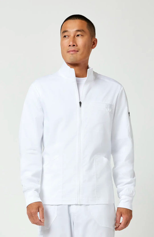 Cherokee Scrubs Men's Revolution Jacket White | scrub-supply.com