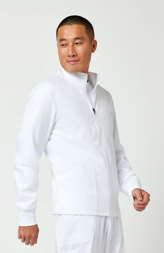 Cherokee Scrubs Men's Revolution Jacket White | scrub-supply.com