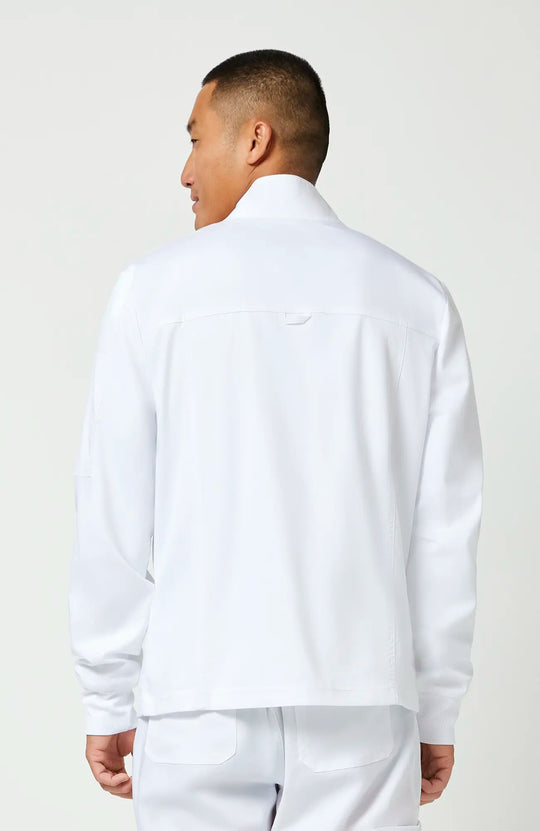 Cherokee Scrubs Men's Revolution Jacket White | scrub-supply.com