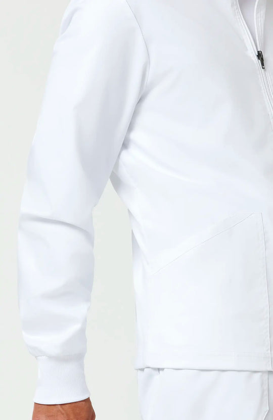 Cherokee Scrubs Men's Revolution Jacket White | scrub-supply.com