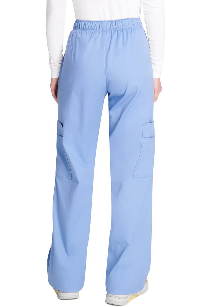 Cherokee Scrubs Women's Mid Rise Pull-On Cargo Pant Ceil Blue | scrub-supply.com