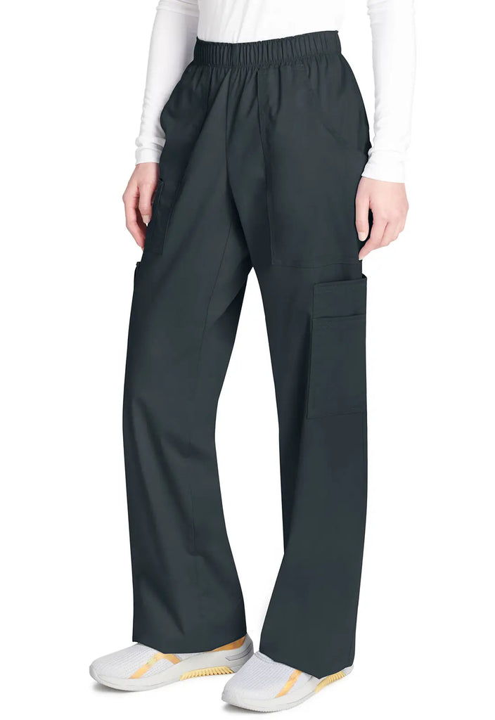 Cherokee Scrubs Women's Mid Rise Pull-On Cargo Pant Pewter | scrub-supply.com