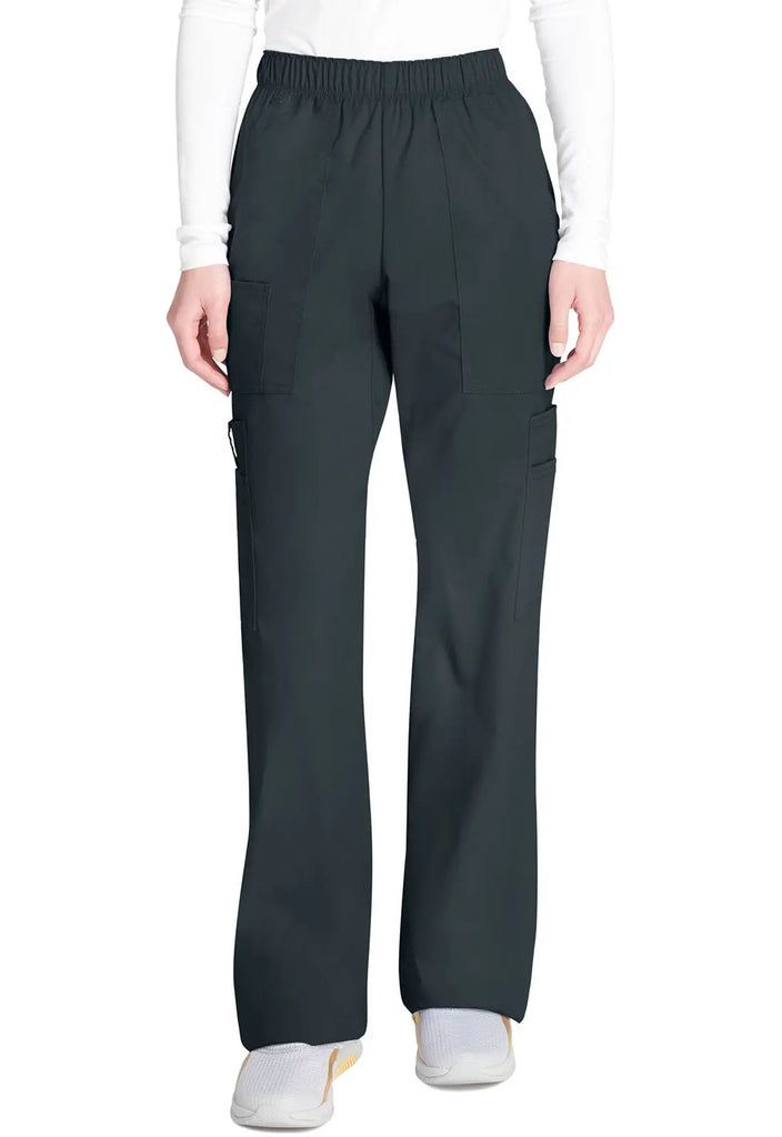 Cherokee Scrubs Women's Mid Rise Pull-On Cargo Pant Pewter | scrub-supply.com