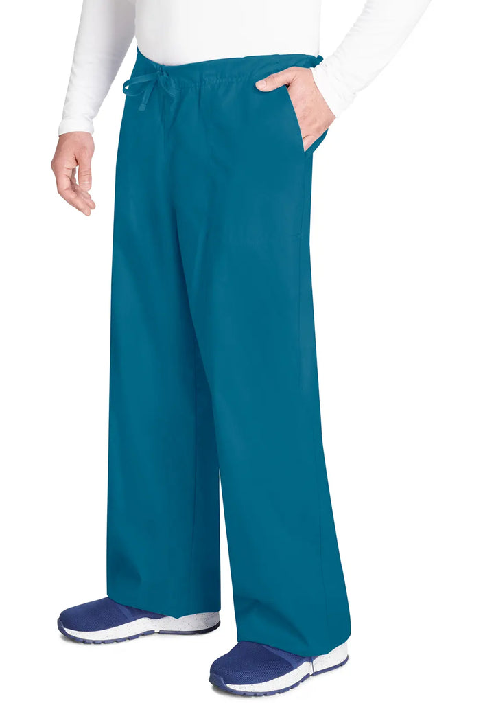 Cherokee Scrubs Unisex 5-Pocket Drawstring Cargo Pant Caribbean Blue | scrub-supply.com