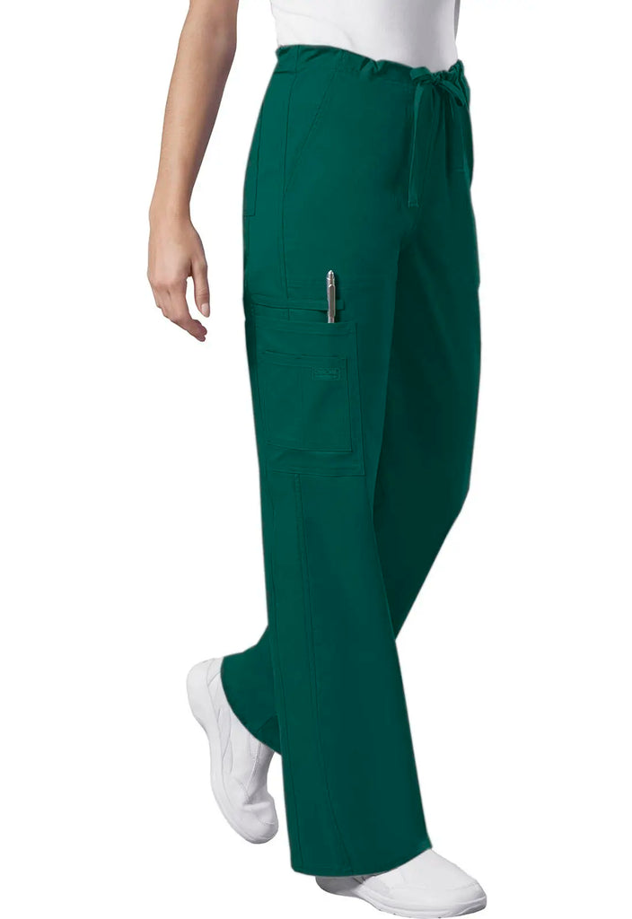 Cherokee Scrubs 5-Pocket Unisex Drawstring Cargo Pant Hunter Green | scrub-supply.com