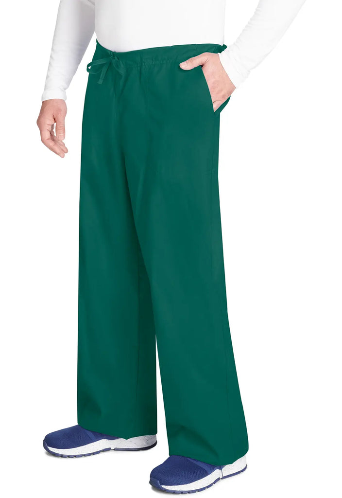 Cherokee Scrubs Unisex 5-Pocket Drawstring Cargo Pant Hunter Green | scrub-supply.com