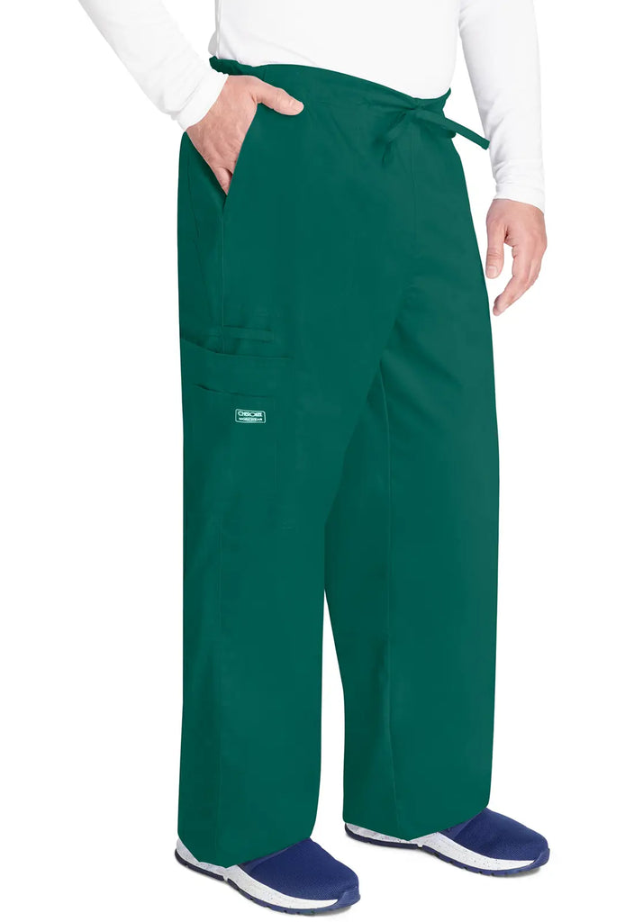 Cherokee Scrubs Unisex 5-Pocket Drawstring Cargo Pant Hunter Green | scrub-supply.com