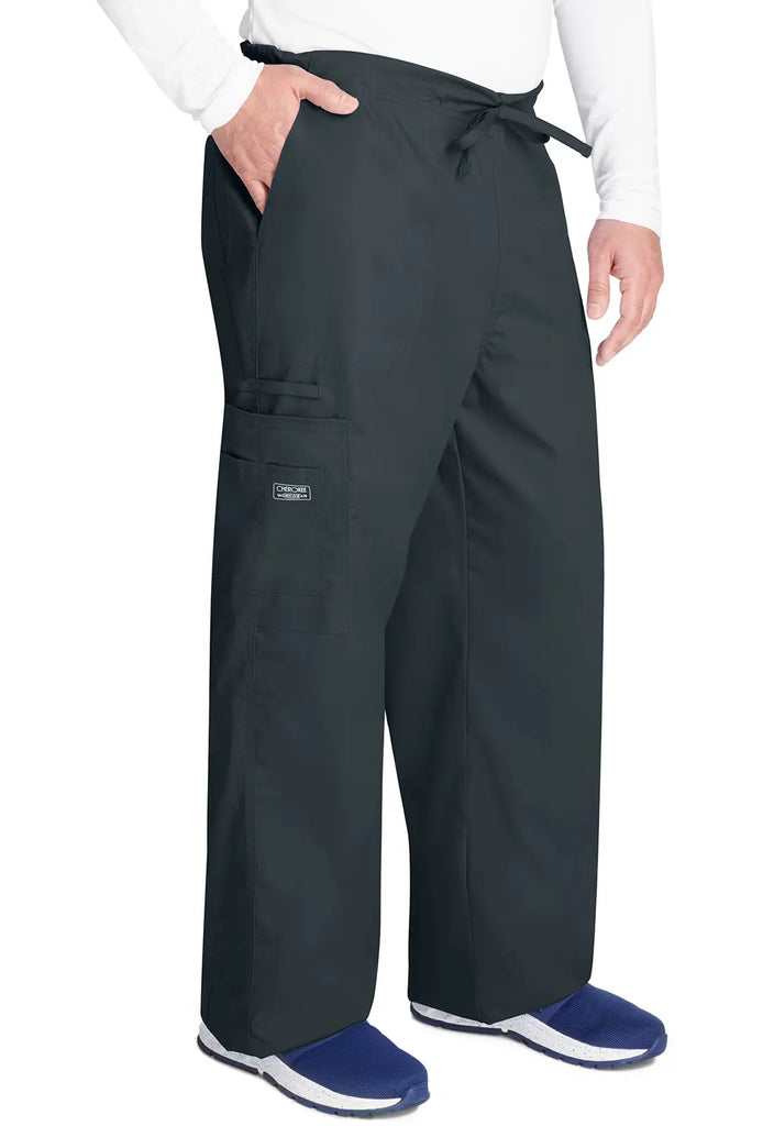 Cherokee Scrubs Unisex 5-Pocket Drawstring Cargo Pant Pewter | scrub-supply.com