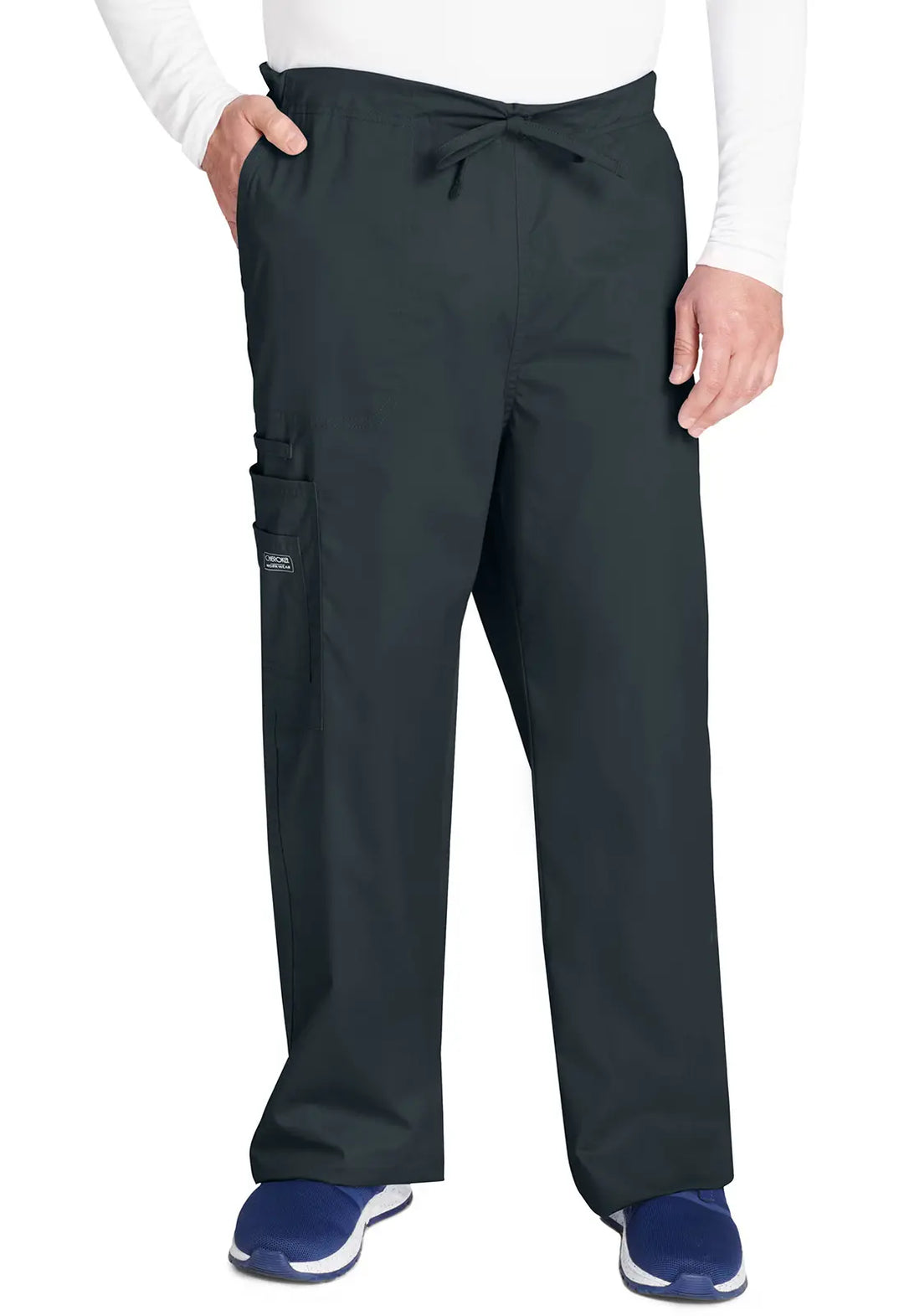 Cherokee Scrubs Unisex 5-Pocket Drawstring Cargo Pant Pewter | scrub-supply.com
