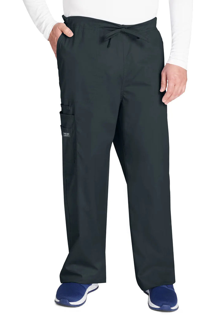 Cherokee Scrubs Unisex 5-Pocket Drawstring Cargo Pant Pewter | scrub-supply.com