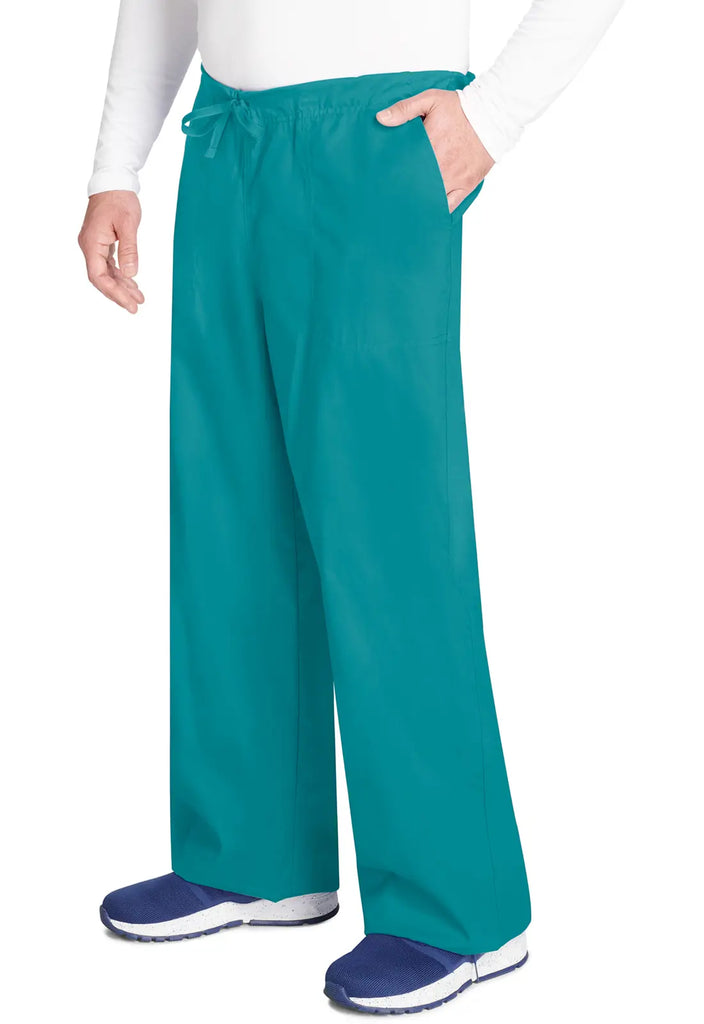 Cherokee Scrubs Unisex 5-Pocket Drawstring Cargo Pant Teal | scrub-supply.com