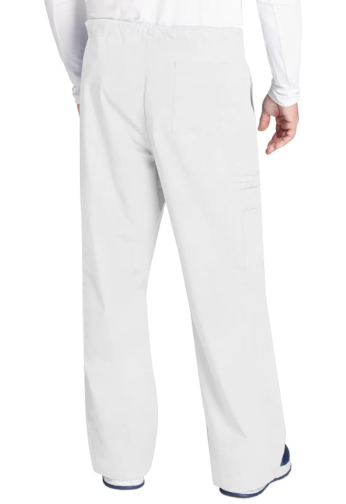 Cherokee Scrubs Unisex 5-Pocket Drawstring Cargo Pant White | scrub-supply.com