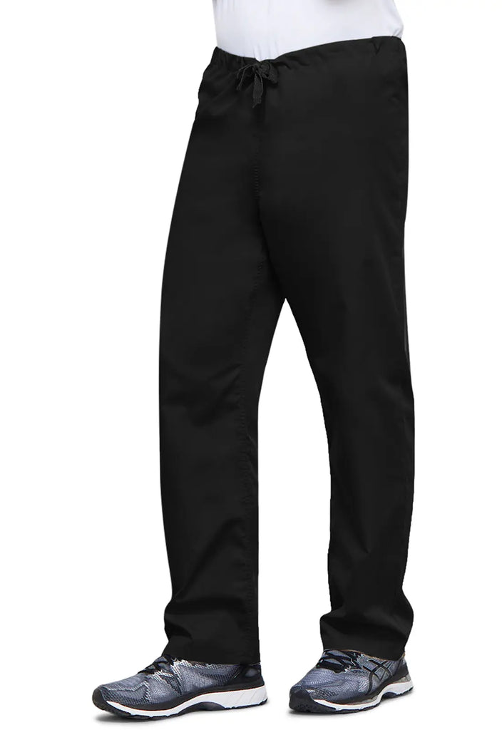 Cherokee Scrubs Unisex 3-Pocket Drawstring Cargo Pant Black | scrub-supply.com