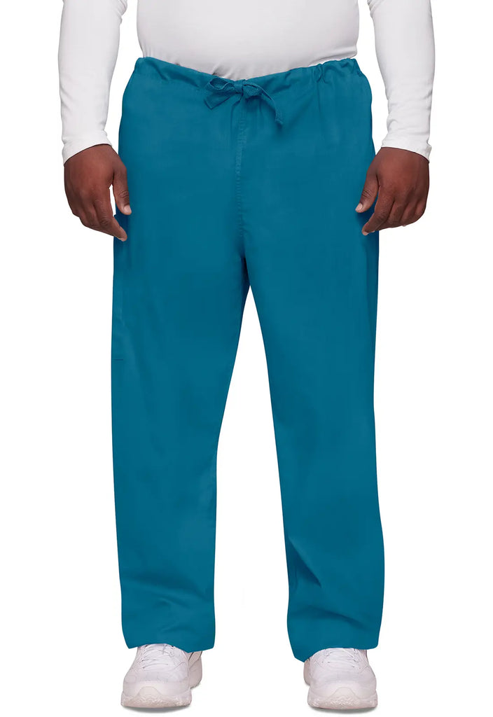 Cherokee Scrubs 3-Pocket Unisex Drawstring Cargo Pant Caribbean Blue | scrub-supply.com