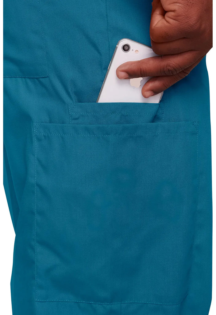 Cherokee Scrubs 3-Pocket Unisex Drawstring Cargo Pant Caribbean Blue | scrub-supply.com