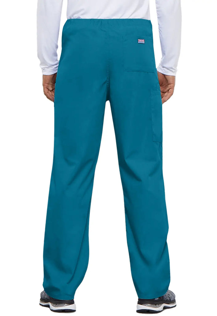 Cherokee Scrubs Unisex 3-Pocket Drawstring Cargo Pant Caribbean Blue | scrub-supply.com