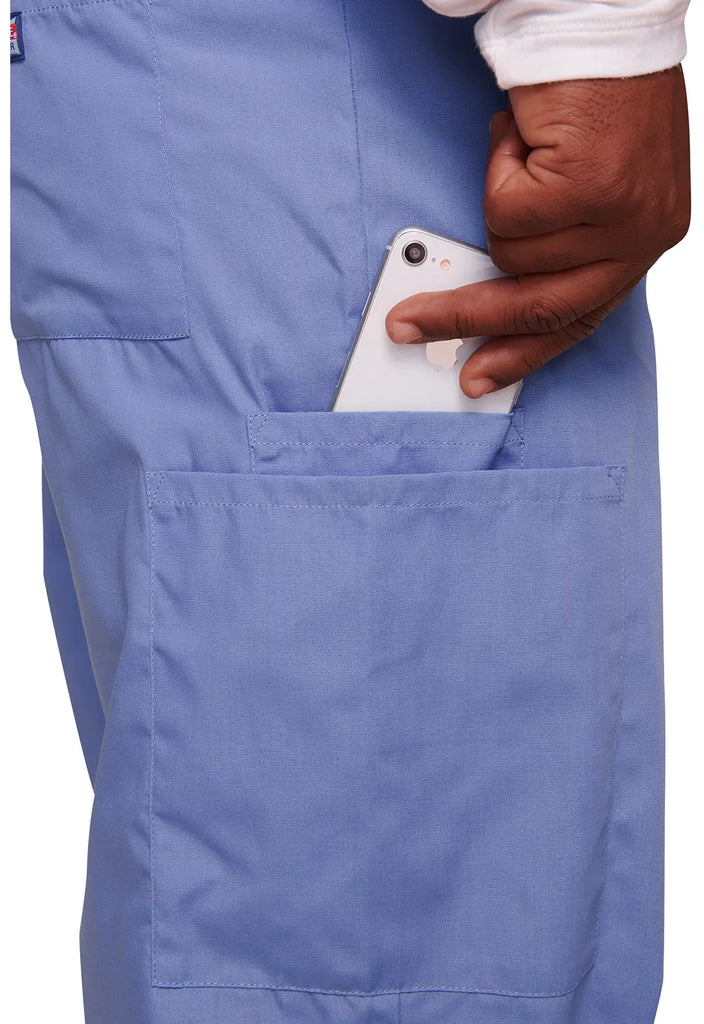 Cherokee Scrubs 3-Pocket Unisex Drawstring Cargo Pant Ceil Blue | scrub-supply.com