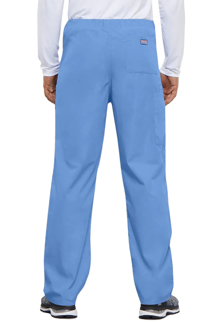 Cherokee Scrubs Unisex 3-Pocket Drawstring Cargo Pant Ceil Blue | scrub-supply.com