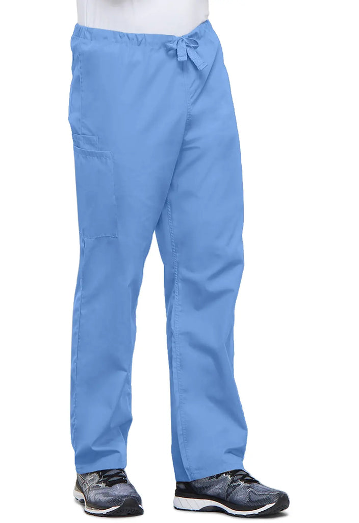 Cherokee Scrubs Unisex 3-Pocket Drawstring Cargo Pant Ceil Blue | scrub-supply.com