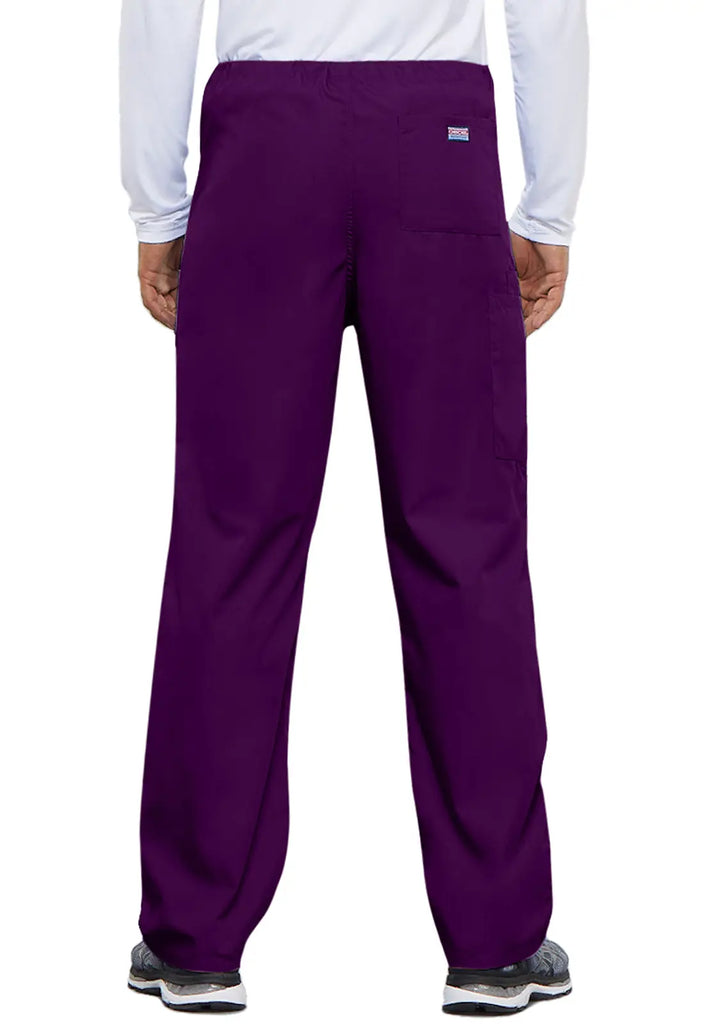 Cherokee Scrubs Unisex 3-Pocket Drawstring Cargo Pant Eggplant | scrub-supply.com