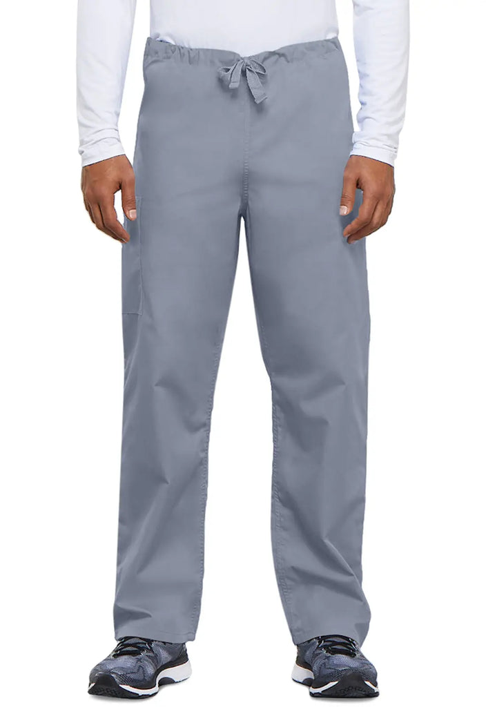 Cherokee Scrubs Unisex 3-Pocket Drawstring Cargo Pant Grey | scrub-supply.com