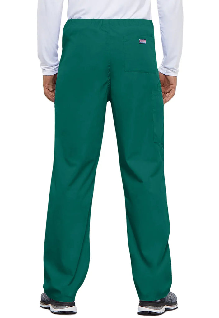 Cherokee Scrubs Unisex 3-Pocket Drawstring Cargo Pant Hunter Green | scrub-supply.com