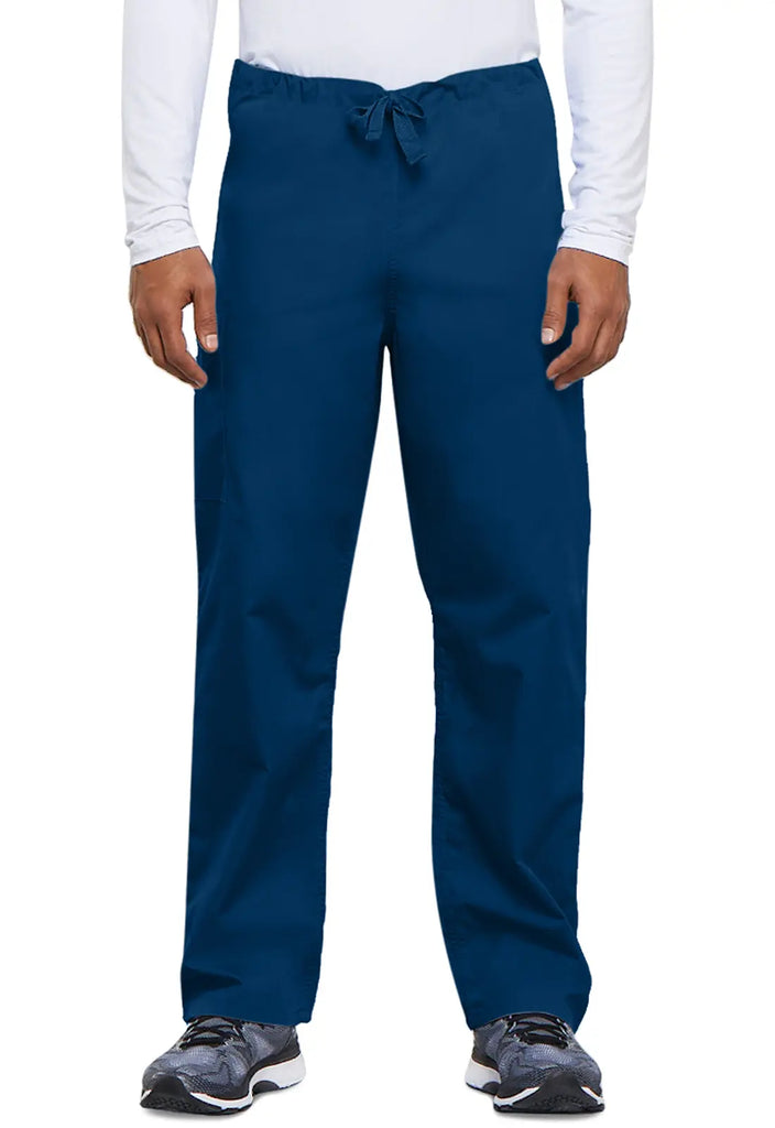 Cherokee Scrubs Unisex 3-Pocket Drawstring Cargo Pant Navy | scrub-supply.com