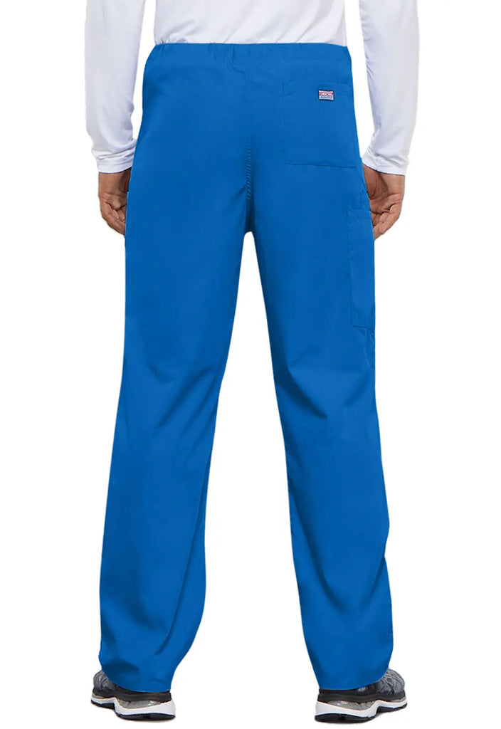 Cherokee Scrubs Unisex 3-Pocket Drawstring Cargo Pant Royal Blue | scrub-supply.com