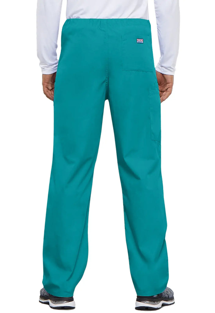 Cherokee Scrubs Unisex 3-Pocket Drawstring Cargo Pant Teal | scrub-supply.com