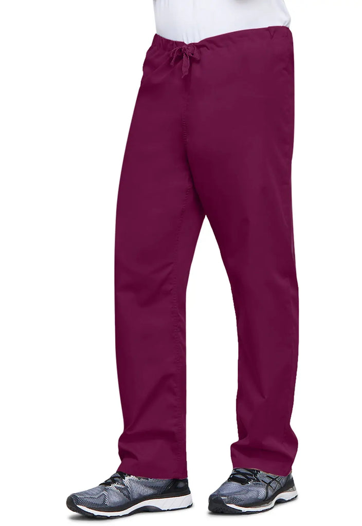 Cherokee Scrubs Unisex 3-Pocket Drawstring Cargo Pant Wine | scrub-supply.com