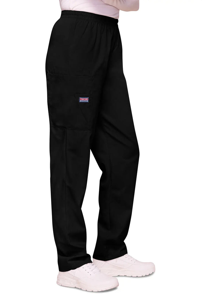 Cherokee Scrubs Women's Pull-on Cargo Pant Black | scrub-supply.com