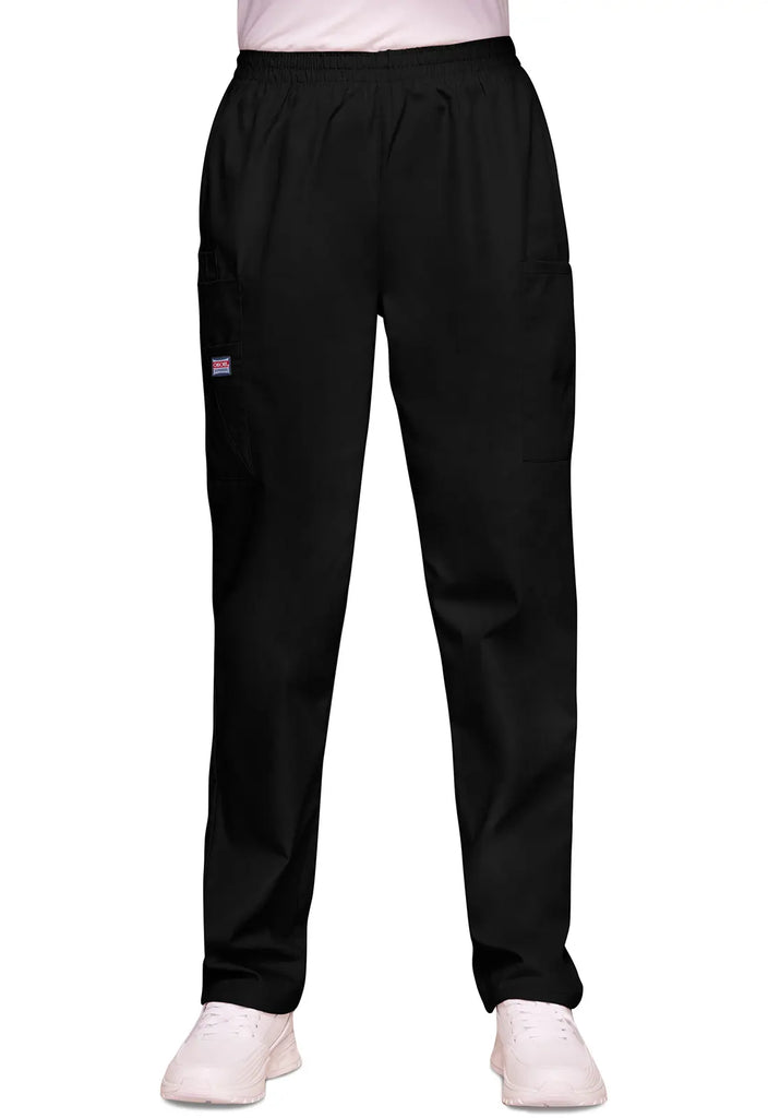 Cherokee Scrubs Women's Pull-on Cargo Pant Black | scrub-supply.com