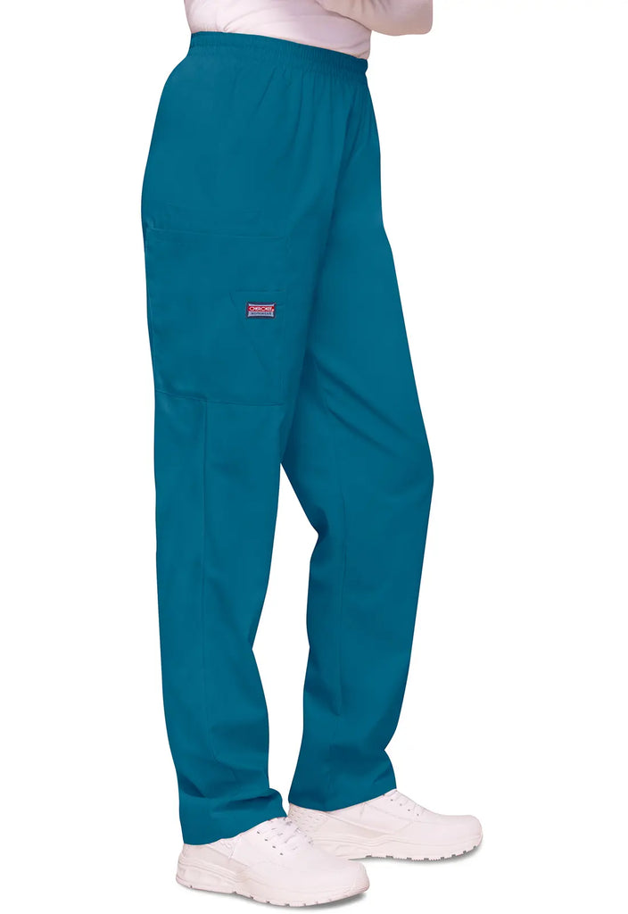 Cherokee Scrubs Women's Pull-on Cargo Pant Caribbean Blue | scrub-supply.com