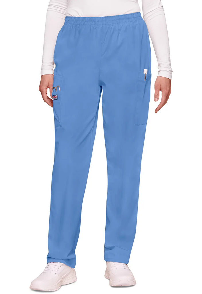 Cherokee Scrubs Women's Pull-on Cargo Pant Ceil Blue | scrub-supply.com