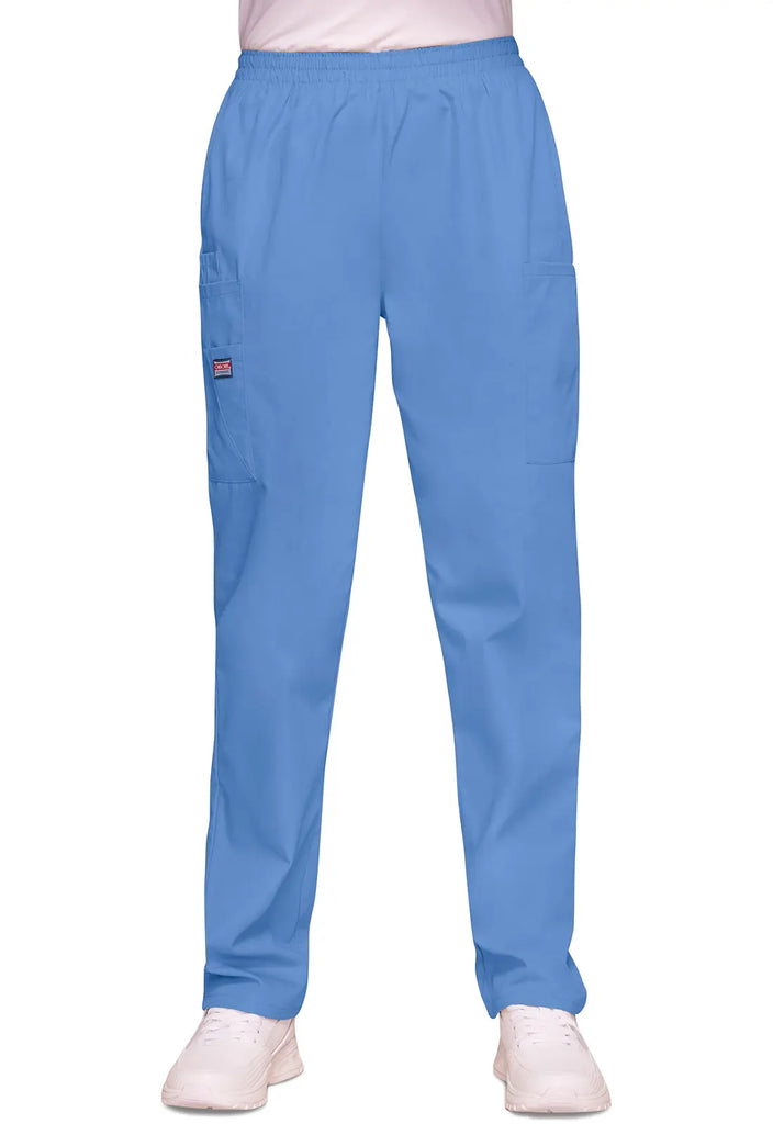 Cherokee Scrubs Women's Pull-on Cargo Pant Ceil Blue | scrub-supply.com