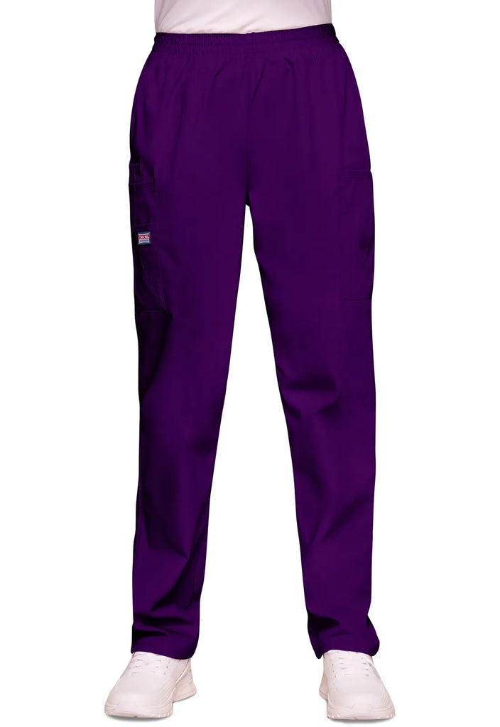 Cherokee Scrubs Women's Pull-on Cargo Pant Eggplant | scrub-supply.com