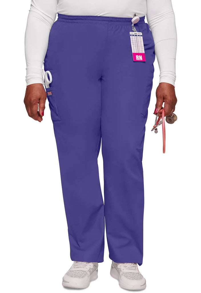 Cherokee Scrubs Women's Pull-on Cargo Pant Grape | scrub-supply.com