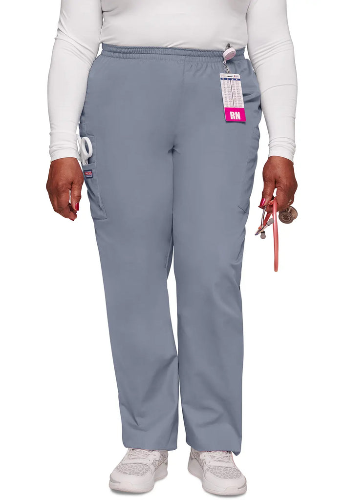 Cherokee Scrubs Women's Pull-on Cargo Pant Grey | scrub-supply.com