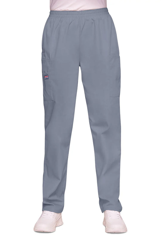 Cherokee Scrubs Women's Pull-on Cargo Pant Grey | scrub-supply.com