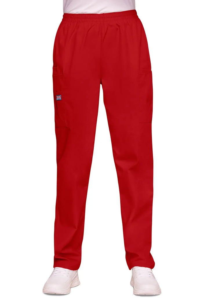 Cherokee Scrubs Women's Pull-on Cargo Pant Red | scrub-supply.com