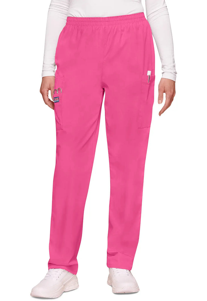 Cherokee Scrubs Women's Pull-on Cargo Pant Shocking Pink | scrub-supply.com